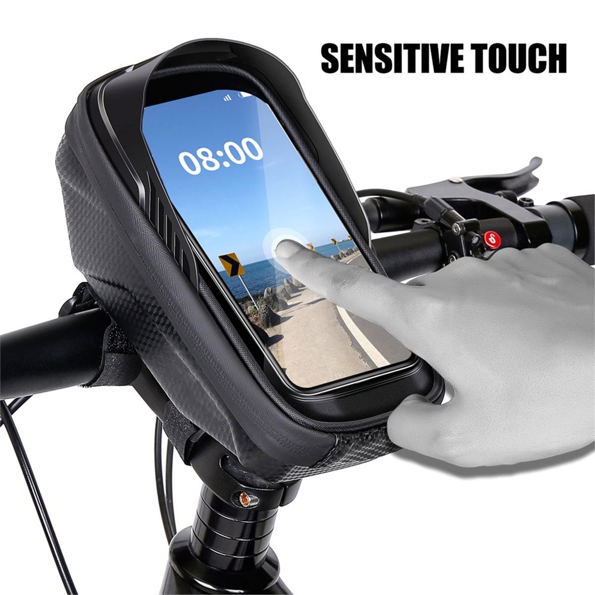 Cycling Gear Pouch - B72ABG Borsa da Manubrio Rigida in