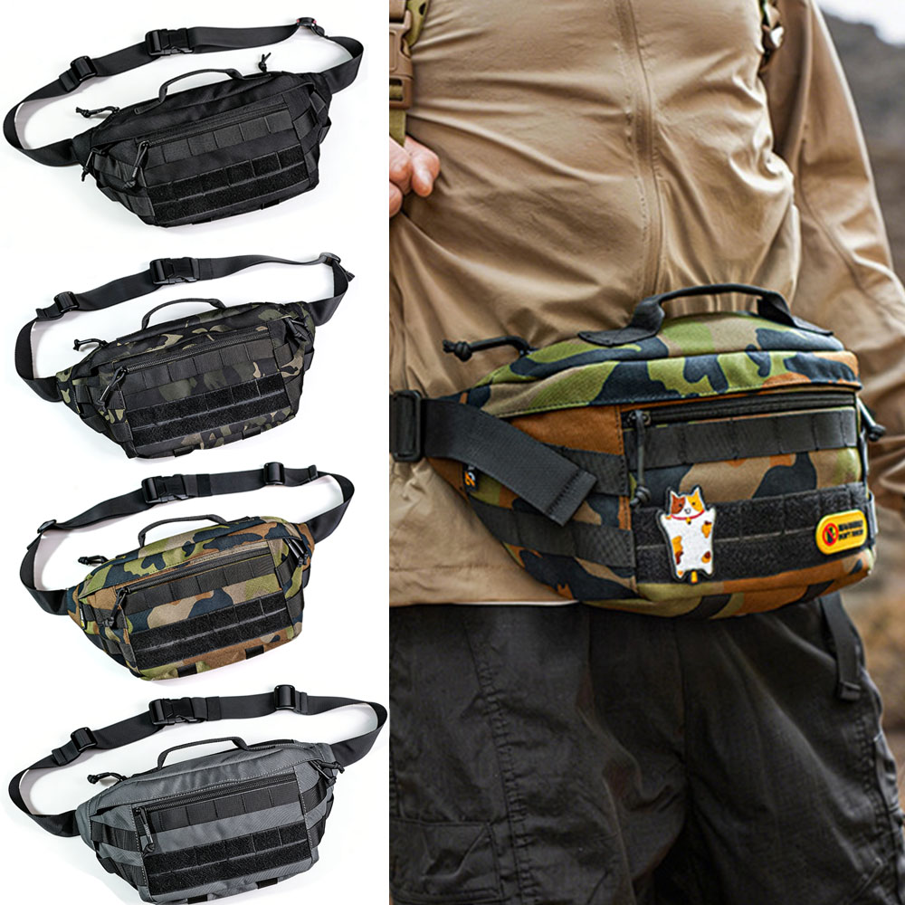 Cycling Gear Pouch - Borsa a Tracolla Tattica Multifunzione, Zaino