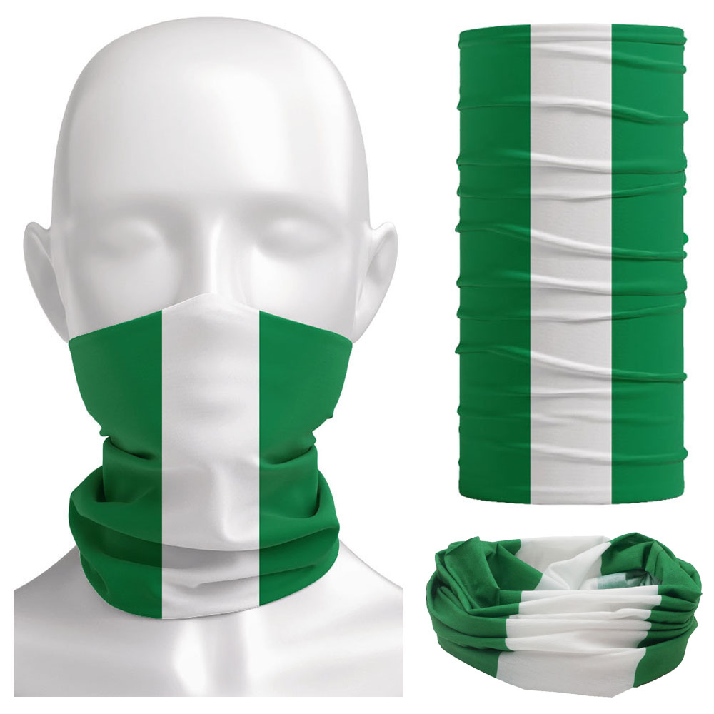 Cycling Gear Pas - Bandanna con bandiera della Nigeria Ghetta